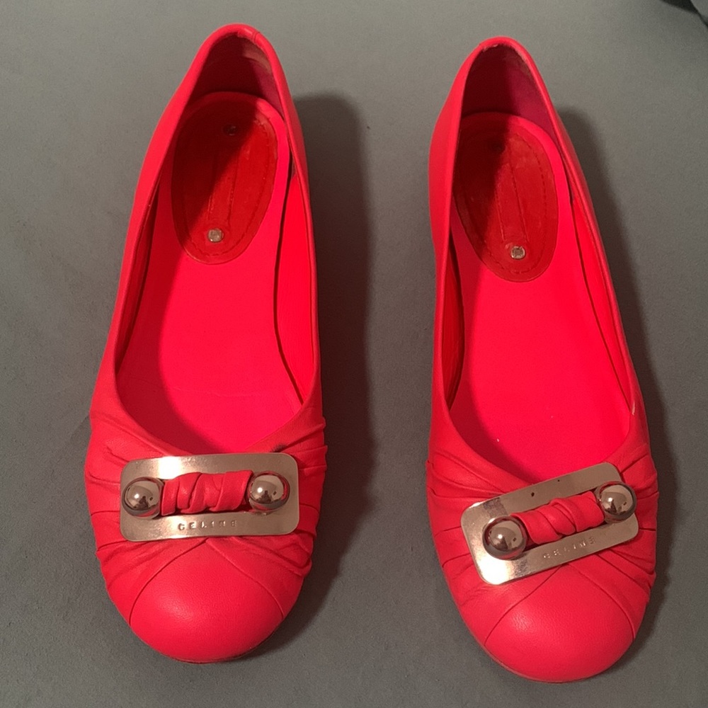 Celine Leather ballerinas size 39.5 Authentic